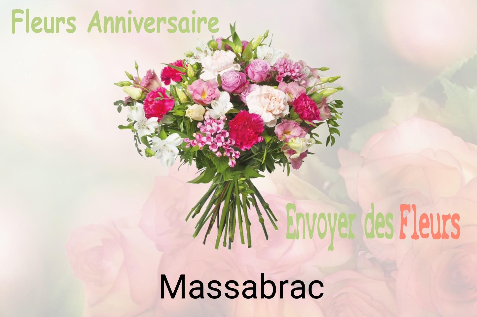 Bouquet de fleurs d’anniversaire livré à Massabrac
