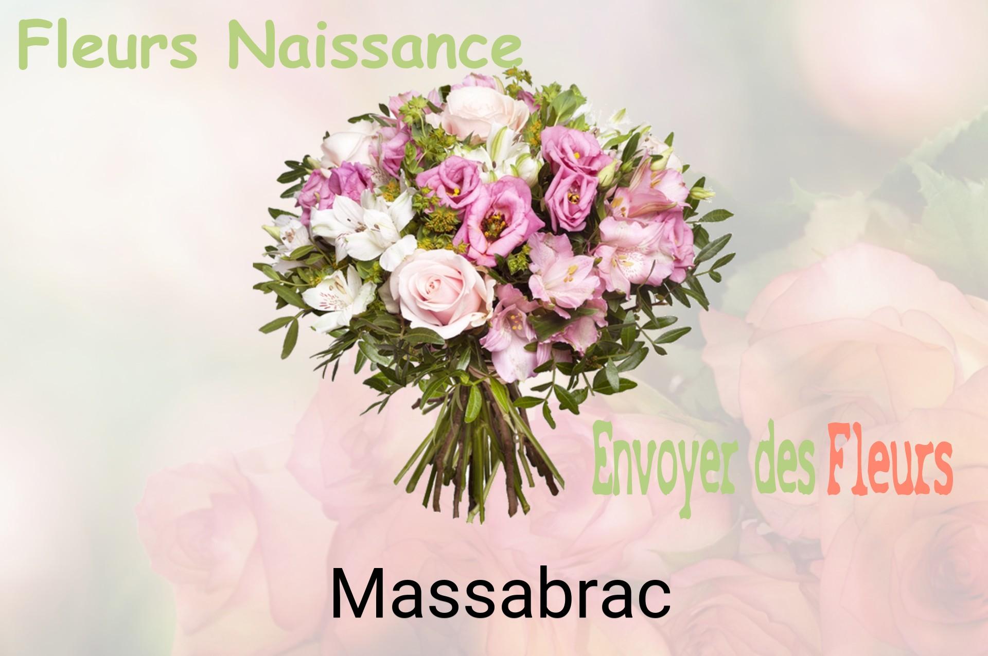 Bouquet de fleurs de naissance livré à Massabrac